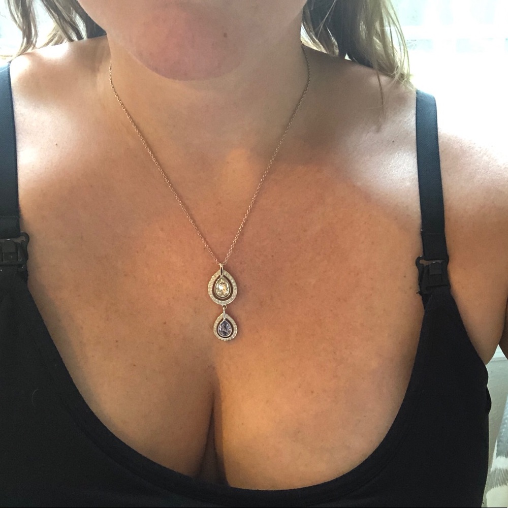Swarovski silver pendant